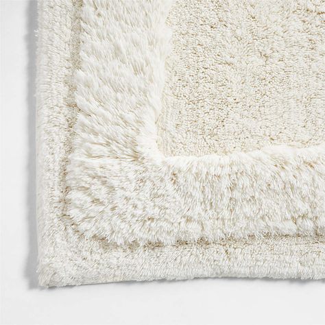 Bathroom Rugs and Bath Mats | Crate & Barrel Wooden Bathmat, Grey Bath Mat, White Bath Mat, Blue Bath Mat, Wood Bath, Wooden Bath, Cotton Bath Mats, Crate Barrel, Cotton Bath Rug