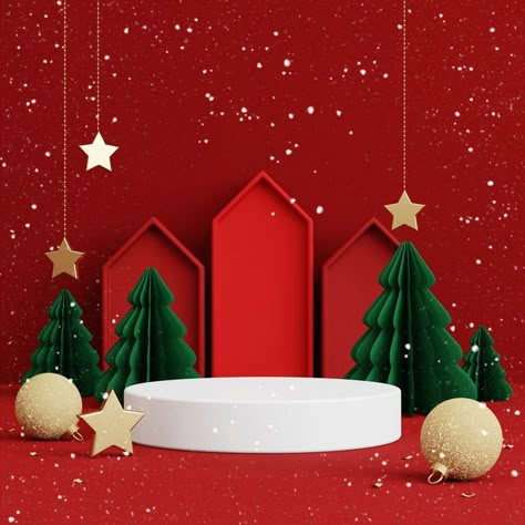 High resolution 3D rendering ( 4000 x 4000 pixels ) Social media advertising background images available for download on Shutterstock.com Christmas Illustration Background, Christmas Design Ideas Creative, Christmas Product Background, Social Media Christmas Post Design, Angel Mugler Perfume, Christmas Social Media Design, Christmas 3d Design, Christmas Poster Background, Cute Christmas Background