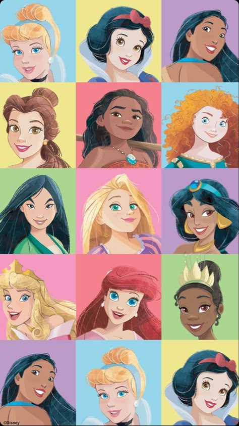 Original Disney Princesses, Disney Character Drawings, Walt Disney Princesses, Disney Princess Artwork, Disney Princesses And Princes, Disney Princess Fan Art, Cute Disney Drawings, Disney Iphone, Disney Princess Images