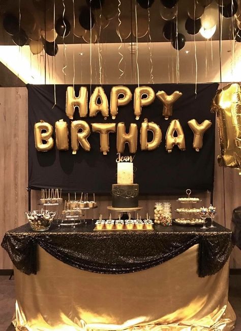 @Pinterest || ShycreeMeredith Moms 50th Birthday, Gold Birthday Party, 70th Birthday Parties, 80th Birthday Party, Golden Birthday, Birthday Party 21, 18th Birthday Party, 60th Birthday Party, 30th Birthday Parties