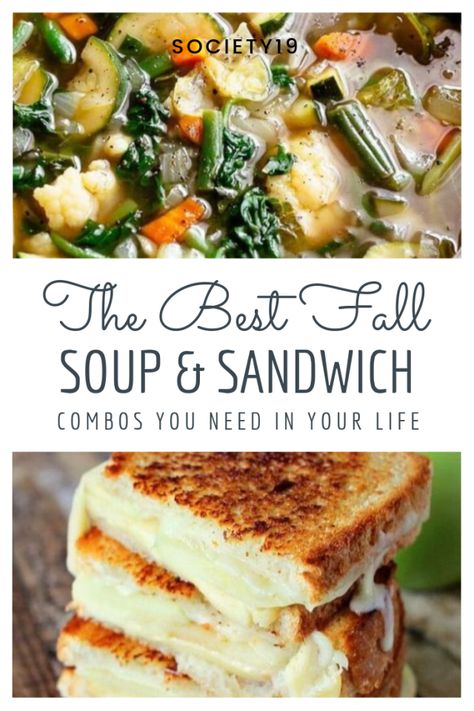 Soup Salad Combo, Sandwich And Soup Ideas, Sandwich And Soup Combo, Potato Soup And Sandwich Combos, Fall Soup And Sandwich, Soup Sandwich Combo, Sandwich For Soup, Soup And Sandwich Combos, Fall Sandwich