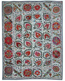 Hand Stiching, Suzani Rug, Tactile Art, Beautiful Tapestry, Asian Textiles, Antique Textiles, Central Asia, New Wall, Textile Patterns