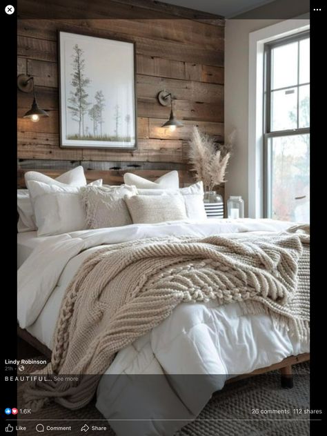 Aesthetic Bedrooms, Chic Bedrooms, Aesthetic Bedroom Ideas, Farmhouse Aesthetic, Shabby Home, Urban Aesthetic, Farmhouse Bedroom, Rustic Bedroom, Master Bedrooms Decor