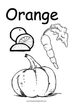 Use this Color Worksheet to teach your pre-schooler about the color orange. The worksheet has an orange, a carrot, and a pumpkin to color orange. Rudolph Coloring Pages, Color Worksheets For Preschool, Kindergarten Coloring Pages, Preschool Coloring Pages, Preschool Colors, Color Sheets, Teaching Colors, Worksheets For Preschool, Preschool Printables