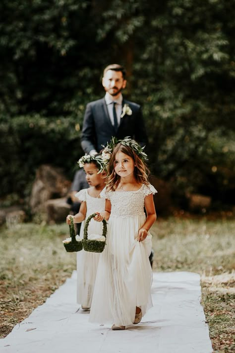 Country Flower Girls, Flower Girl Dresses Country, Redwood Wedding, Boho Flower Girl, Wedding Flower Girl Dresses, Christian Wedding, Wedding Flower Girl, Wedding 2024, Wedding With Kids