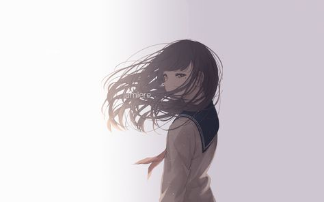 Hair In Wind, Hair Physics, Hair Wind, Animated Girl, Hair In The Wind, Long Black Hair, Anime Hair, Hair Reference, Character Design References