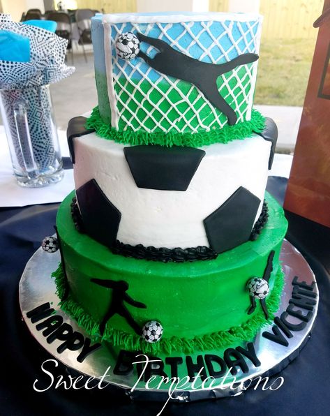 Soccer Cake Ideas For Boys, Soccer Cake Ideas, Cake Ideas For Boys, Birthday Cake For Men, Cake For Men, Soccer Cake, Goal Keeper, Kids Birthday Cakes, Birthday Cakes For Men