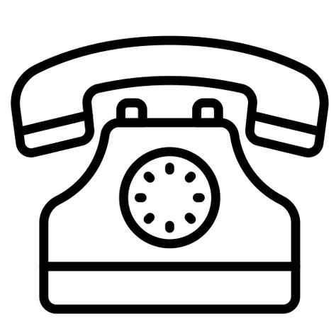 Telephone Template, Telephone Icon, Phone Drawing, Telephone Clipart, Telephone Drawing, Candlestick Phone, Outline Images, Teacher Clipart, Vintage Phones