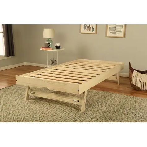 Somette Marisa Pop Up Trundle Bed in Weathered White - Bed Bath & Beyond - 39170449 Pop Up Trundle Bed, Pop Up Trundle, Trundle Mattress, Wood Daybed, Twin Mattress Size, Daybed With Trundle, Weathered White, Beds And Headboards, Beds & Bed Frames