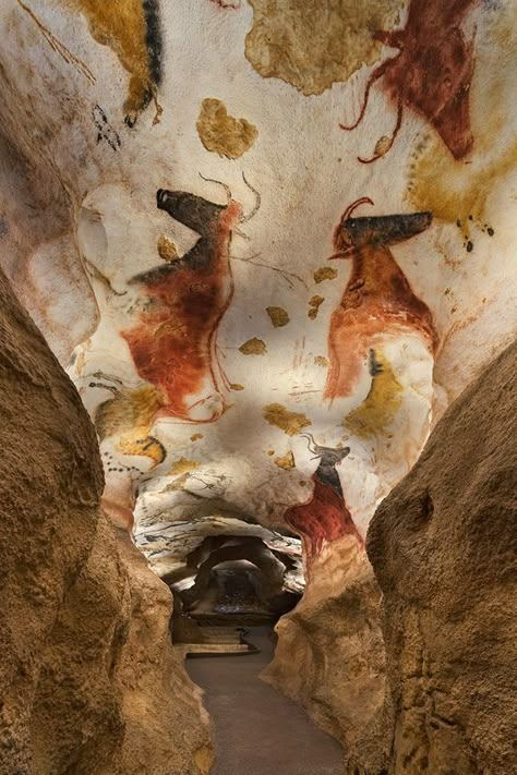 Lascaux Cave Paintings, Prehistoric Painting, Prehistoric Cave Paintings, Paleolithic Art, Cave Drawings, Prehistoric Art, Tanah Liat, Art Ancien, Cave Paintings