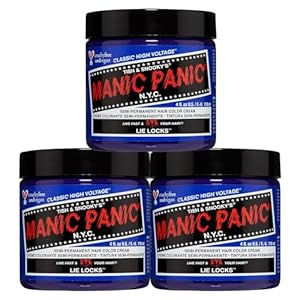 Lie Locks Hair Dye Color; A Cool Medium Indigo Purple-y Blue Hair Dye; Lie Locks Can Add Indigo Hues To Virgin Unbleached Hair; For Best Results We Recommend Lightening Hair To A Very Light Level Nine Blonde And Toning Hair Before Use To Prevent Unwanted Hues Mixable Colors And Tones; MANIC PANIC Hair Colors Are Safe To Mix To Create Custom Shades Making The Possibilities Of Shades Endless; Combine Any Formula With The Pastelizer To Create Soft Trendy Pastel Hues; Ready To Use Lightening Hair, Toning Hair, Manic Panic Hair Color, Blue Hair Dye, Manic Panic Hair, Locks Hair, Dyed Hair Blue, Indigo Purple, Semi Permanent Hair Color