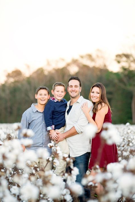 Cotton Field Photography, Jacksonville Nc, Family Portrait Poses, Cotton Fields, Fall Family Pictures, Family Posing, Fall Family, Portrait Poses, Fall Photos