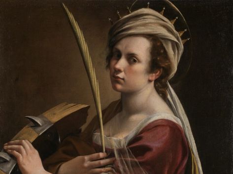 Book Review: 500 Years of Women’s Self Portraits | DailyArt Magazine St Catherine Of Alexandria, Saint Catherine Of Alexandria, Women Artist, Catherine Of Alexandria, Saint Catherine, Artemisia Gentileschi, Giorgio Vasari, Female Painters, St Catherine