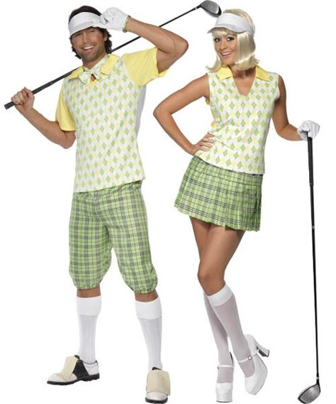 Golf Golf Halloween Costume Couples, Golf Theme Party Outfit, Golf Halloween Costume, Country Vs Country Club, Athlete Costume, Golf Costume, Golf Costumes, Pub Golf, Goofy Golf