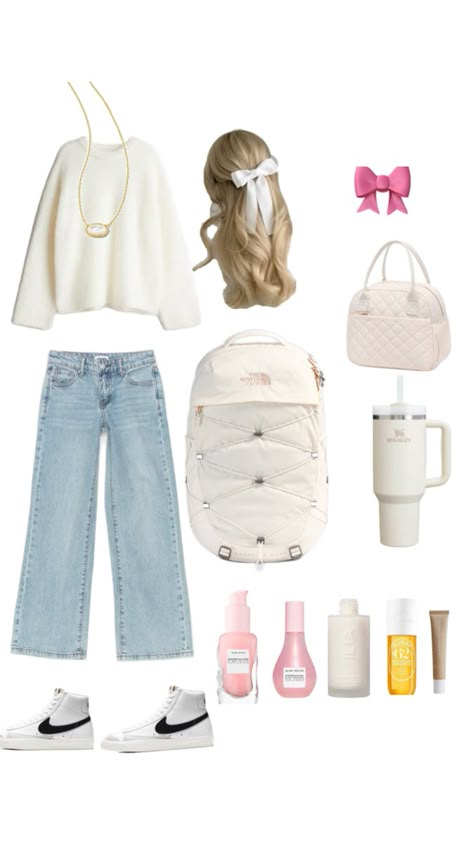 Vanilla girl fits 🍦 Vanilla Girl Outfits School, Vanilla Girl Aesthetic Outfits, Closet Bathroom Ideas, Vanilla Girl Fits, Vanilla Girl Outfits, Coquette Clean Girl, Basic White Girl Outfit, Gwen Miles, White Girl Outfits