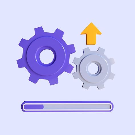 Update icon with gears. loading or updat... | Premium Photo #Freepik #photo #system-update #software-update #app-update #data-backup Software Update Icon, Open Source Software, Icon Gear, 3d Icons, Software Update, Operating System, Icon Design, Software, Design