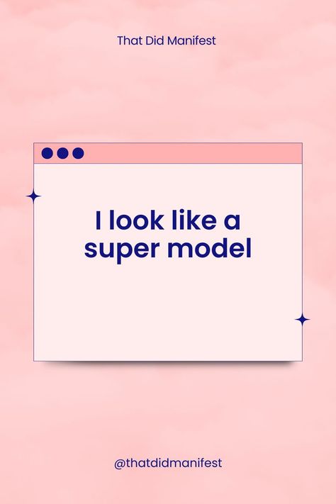 Repeat this affirmation if you would like to look like a super model 🙏 I Am A Model Affirmation, Height Affirmations, Modeling Affirmations, Model Affirmations, Model Manifestation, Slim Toned Arms, Isaiah 43 19, Neet Exam, Tall Height