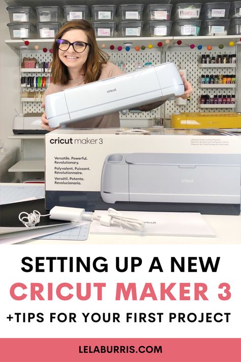 cricut maker 3 unbox and set up for beginners Cricut Beginner Supplies List, Cricut Maker 3 Hacks, Crichton Maker 3, Cricut Maker 3 Project Ideas, Cricut Maker 3 Projects Beginner, Cricut Setup Room Ideas, Cricket Maker 3, Cricut Secrets, Maker 3 Projects