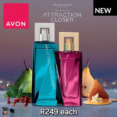 Attraction Closer. Move in perfect sync with two scents sharing a unique skin-to-skin accord of creamy woods, velvet musks & sweet ambers. capture the unexpected sensation of skin touching skin. #AttractionCloser 𝙂𝙚𝙩 𝙮𝙤𝙪𝙧𝙨 𝙝𝙚𝙧𝙚: https://za.avon-brochure.com/avon/lauragbeautylifestyle Or whatsapp me on 074-704-1000 𝘿𝙚𝙡𝙞𝙫𝙚𝙧𝙮 𝙞𝙣 𝘽𝙤𝙠𝙨𝙗𝙪𝙧𝙜/𝙂𝙚𝙧𝙢𝙞𝙨𝙩𝙤𝙣/𝘼𝙡𝙗𝙚𝙧𝙢𝙖𝙡𝙚/𝙀𝙙𝙚𝙣𝙫𝙖𝙡𝙚 𝙖𝙧𝙚𝙖𝙨, 𝐏𝐥𝐮𝐬 𝐲𝐨𝐮 𝐚𝐥𝐬𝐨 𝐞𝐚𝐫𝐧 𝐄𝐱𝐜𝐥𝐮𝐬𝐢𝐯𝐞 𝐏𝐢𝐧𝐤 𝐏𝐨𝐢𝐧𝐭𝐬 𝐟𝐫𝐨𝐦 𝐦𝐞 𝐨𝐧 𝐞𝐯𝐞𝐫𝐲 𝐨𝐫𝐝𝐞𝐫 #laurajeangraham #lauragbeautylifestyle #AvonSouthAfrica ... Avon Perfume, Avon Beauty, Avon Brochure, Skin To Skin, The Unexpected, Move In, Scents, Essence