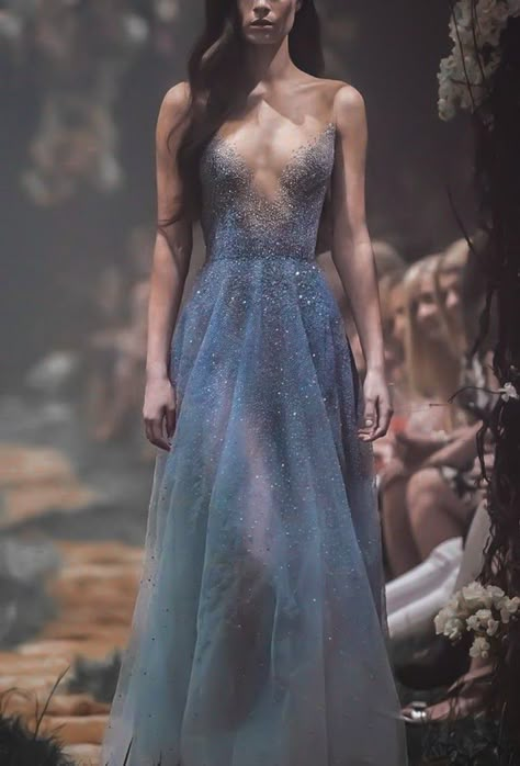 Fae Dress, Gown Aesthetic, Sparkly Gown, Once Upon A Dream, Paolo Sebastian, Ethereal Dress, Court Dresses, Fantasy Dress, Fairy Dress