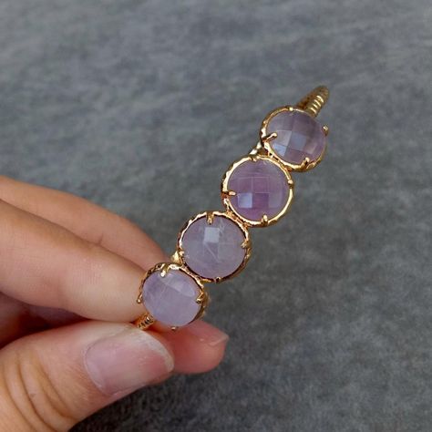 US $19.00 | KKGEM Cute style Gold Plated 12mm Natural Faceted Coin Light Purple Amethyst Bangle Bracelet Adjustable Amethyst Bangle, New Clothes, Phones And Accessories, Purple Amethyst, Light Purple, Bangle Bracelet, Wedding Events, Bangle Bracelets, Gold Bracelet