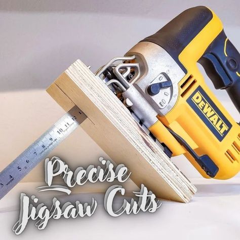 349K views · 2K reactions | Cuts with a jigsaw like you've never seen before! #WoodworkingTips | I'm going to show you a super practical and accurate template for making straight cuts with a jigsaw. You'll only need some scraps and some screws for... | By WillWood Diy & Woodworking | Facebook Jigsaw Tips And Tricks, Jigsaw Machine, Jigsaw Projects, Woodworking Jigsaw, Diy Table Saw, Jigsaw Blades, Saw Wood, Table Saw, Diy Table