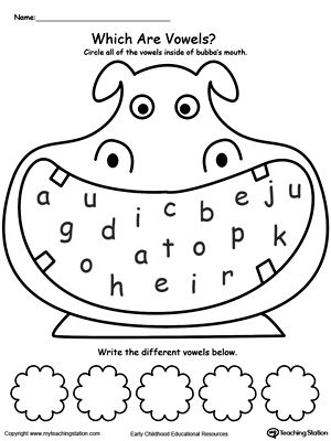 *FREE* Vowels Worksheet. Use this printable worksheet to help children identify which letters of the alphabet are vowels. Phonics Vowels Activities, Vowel Practice Kindergarten, Vowels Worksheet For Preschool, Vowels Activity For Kindergarten, Vowels Printable, Vowels In English, Vowel Sounds Worksheets, Vowels Kindergarten, Vowels Worksheet