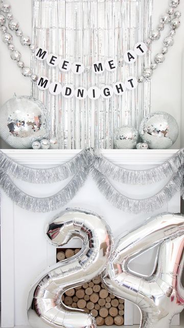 Michaels Stores on Instagram: "The countdown to midnight is almost here🪩 How are you decorating for NYE? 🥂✨ @kailochic #makeitwithmichaels #michaelsstores #newyearseve #newyearsevedecor #diydecor" Taylor Swift Nye Party, Taylor Swift New Years Eve Party, New Year’s Eve Party Decor Ideas, Vintage Nye Party, Meet Me At Midnight Theme, Nye Party Decorations Diy, Nye Disco Party, Disco Nye Party, Nye Decor Ideas