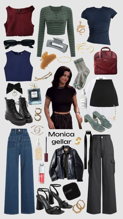 #monicageller #friends Friends Outfits 90s, Plus Size Aesthetic Outfits, 90’s Outfits, 90s Inspired Outfits, Monica Geller, Tv Show Outfits, Outfit 90s, 90s Fashion Outfits, 90s Outfit