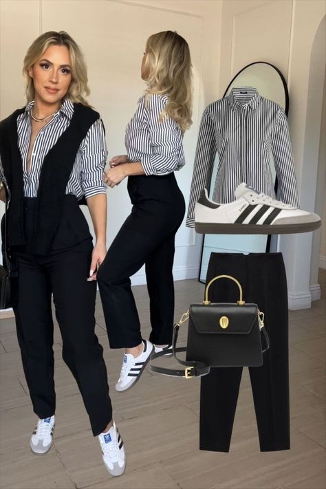 Styling Adidas Samba, Outfit Lunes, Silver Shoes Outfit, Arched Full Length Mirror, Looks Adidas, Outfit Sport, Cute Professional Outfits, Saturday Outfit, Samba Outfit