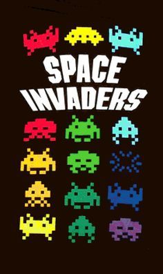 Retro Games Poster, Retro Arcade Games, Andermatt, Retro Gaming Art, Space Battles, Colorful Space, Space Invaders, 3d Video, Classic Video Games