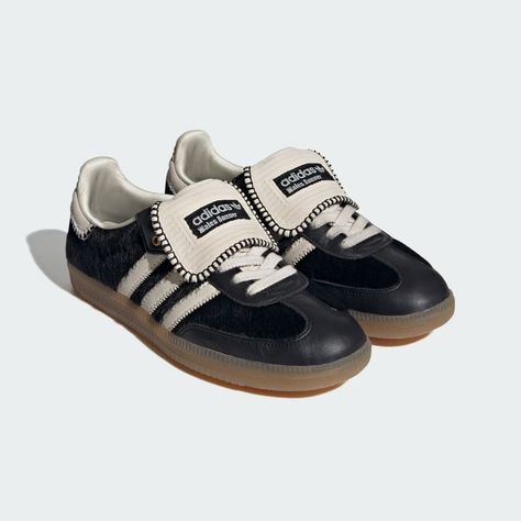 adidas Wales Bonner Samba Pony Tonal Low Trainers - Black | Unisex Lifestyle | adidas US Wales Bonner Samba, Adidas Wales Bonner, Adidas Samba Black, Cute Adidas Shoes, Samba Shoes, Outfit Pieces, Black Tennis Shoes, Urban Shoes, Look Adidas