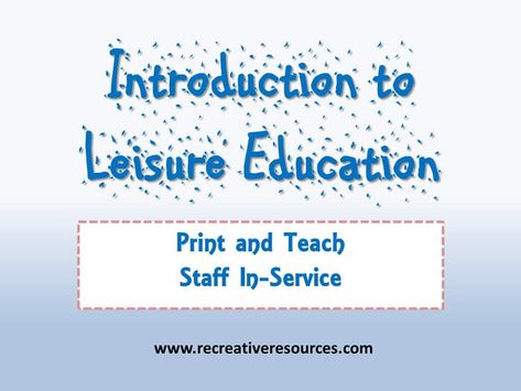 Leisure Education Activities, Leisure Education, Therapeutic Recreation, Recreation Therapy, Activity Director, Sign In Sheet, Recreational Activities, Small Words, Leisure Activities