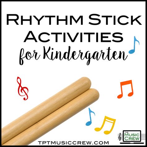 Music Lessons For Kindergarten, Music Science Activities Preschool, Music Class Preschool Activities, Music Center Preschool, Teaching Music To Kids, Diy Rhythm Sticks, Musical Genres Preschool, Music Activities For Preschoolers, Music Class For Preschoolers