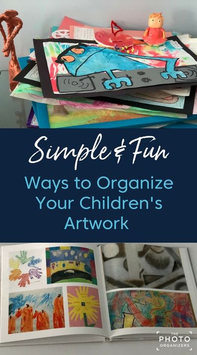 Simple & Fun Ways To Organize Your Children's Artwork | ThePhotoOrganizers.com Save Kids Artwork, Organizing Kids Artwork, Diy With Kids, Turned Art, Childrens Artwork, Ways To Organize, Kids Create, Art Storage, Art Organization