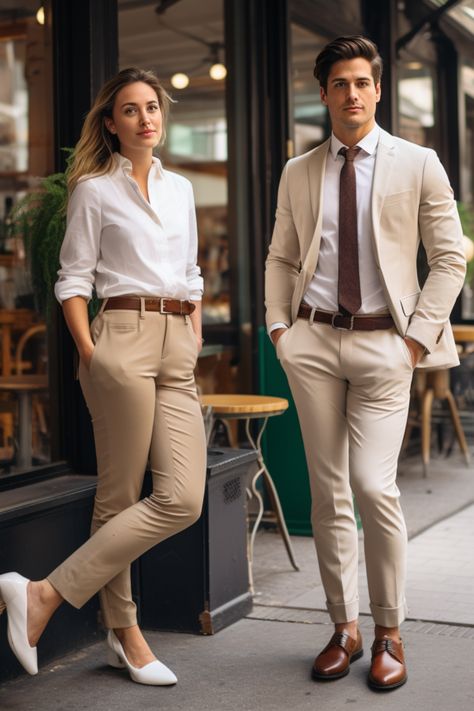 Business Casual Vibes Khaki Pants, Blazer, and Loafers, tie Khaki Formal Outfit For Men, Mens Khaki Pants Outfit Casual Classy, British Khaki Pants Outfit Men, Lawyers Photoshoot, Man Office Outfit, Khaki Pants Outfit Men Formal, Khakis Outfit Men, Formal Pants For Men Style, Couple Formal Outfits Classy