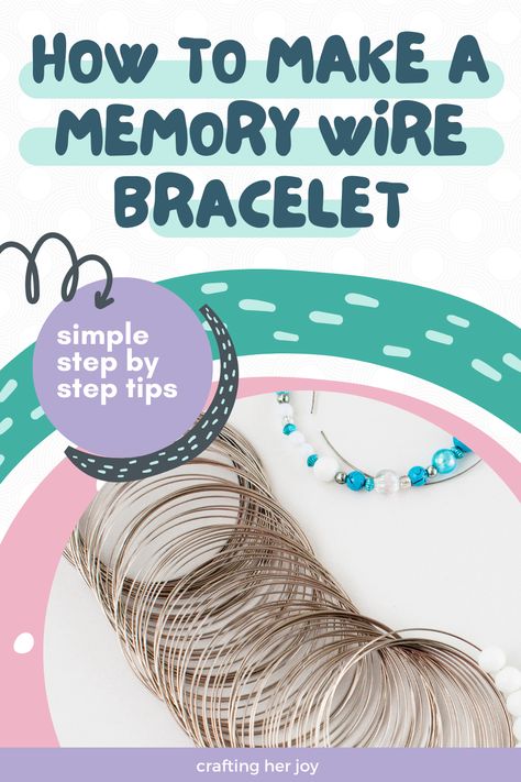 Making Memory Wire Bracelets, Heishi Memory Wire Bracelet, How To Make Memory Wire Bracelets Tutorials, Memory Wire Earrings Diy, Memory Wire Wrap Bracelet Diy, Memory Wire Jewelry Tutorials, Diy Memory Wire Bracelets, Memory Wire Bracelets Ideas, Memory Wire Bracelets Tutorial