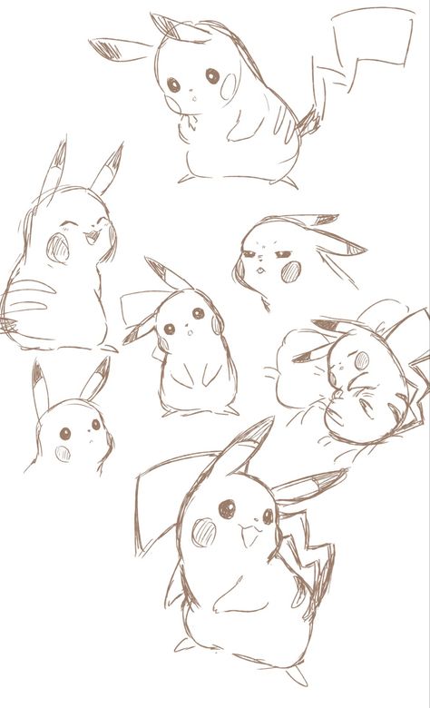 Animals Sketch, Character Sketching, Pikachu Drawing, Pika Pika, Sketches Drawing, Pokemon Sketch, Cool Pokemon Wallpapers, Beautiful Sketches, Best Drawing