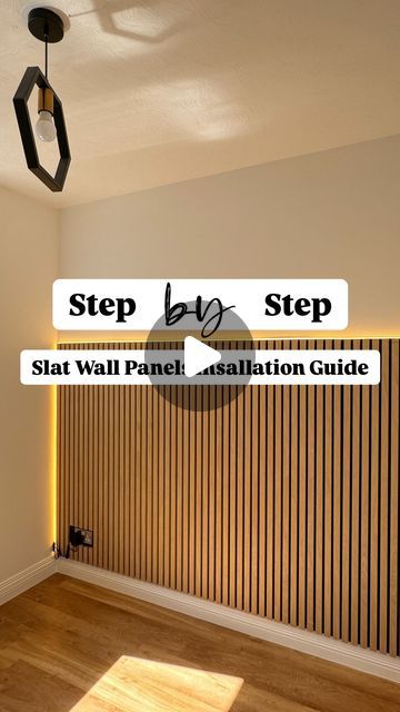 Half Slatted Wall, Slat Wall Installation, Living Room Wood Slat Wall, Kitchen Panelling Wall, Half Wall Wood Slats, Timber Slat Feature Wall, Wood Panel Bathroom Makeover, Farmhouse Slat Wall, Diy Panel Wall Bedroom