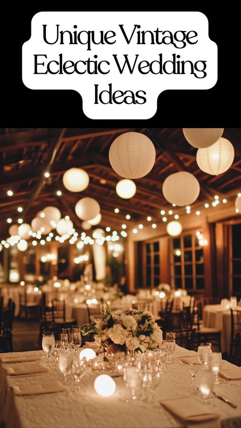 a vintage eclectic wedding highlighting its charm, diverse elements, and the couple's unique story, creating a welcoming atmosphere for all guests. Vintage Style Wedding Decor, Vintage Glam Wedding Decor, Wedding Retro Decoration, Fall Eclectic Wedding, Spring Vintage Wedding, Vintage Summer Wedding, Retro Wedding Reception, Wedding Venues Retro, Vintage Wedding Vibes