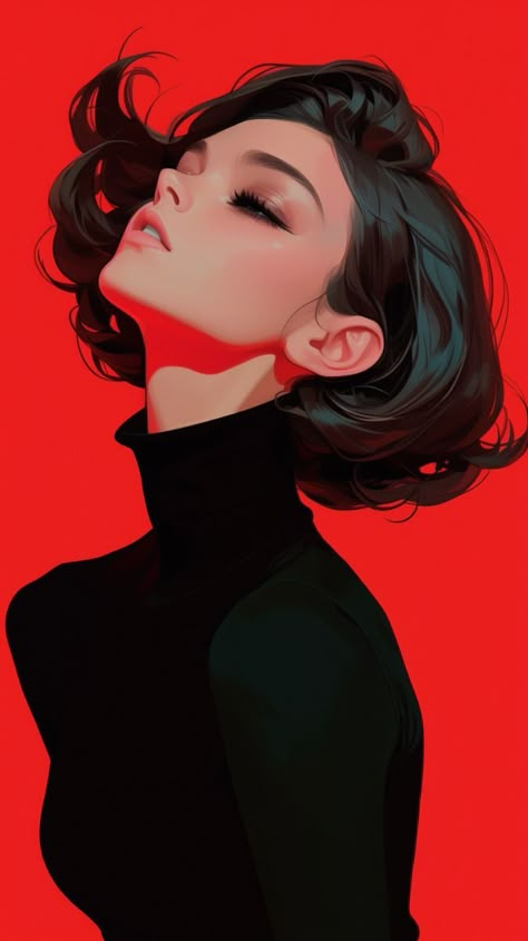 ☾~.~☕️follow me☕️~.~☾ Kitchen Net, Women Illustration Art, Female Face Reference, Manga Woman, Wallpaper Backgrounds Dark, Backgrounds Dark, Coat Autumn, Women Blazer, Female Art Painting