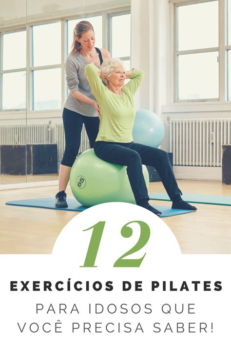 #pilates #idoso #terceiraidade #pilatesparaidoso #pilatesparaterceiraidade #exerciciofisico #exercicio #metodopilates #metodo #blogpilates Pilates Mat, Pilates Studio, Hair Styler, Healthy Fitness, Pilates Workout, Healthy Body, Personal Trainer, Ball Exercises, Pilates