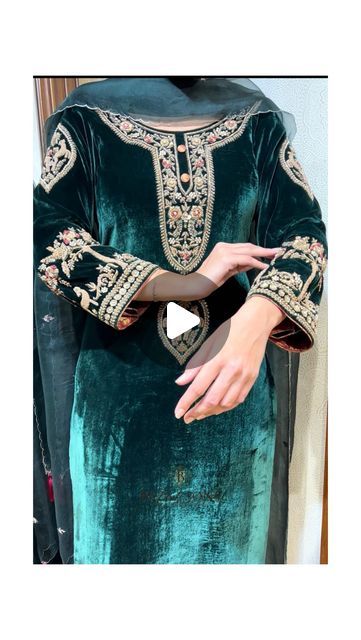 Bazaz Sons on Instagram: "A stunningly fabulous Indian Ethnic Fusion Embroidered Velvet Suit.

Follow for more!!!

@bazazsonspatiala 
.
.
.
#instagram #instagood #instafashion  #luxuryfabrics #embroidered #partywear #designersuits #suitstyle #nimratkhaira #diljitdosanjh #boutiqueshopping #patiala #explore #shoponline #shippingworldwide✈️🌎 #punjab #feed #punjabi #patialashahi #explore #follow4followback #trending #weddingseason #festival #velvet #reels #punjabisongs #sheremarket" Velvet Suit, Embroidered Velvet, Follow For More, Velvet, Festival, On Instagram, Instagram