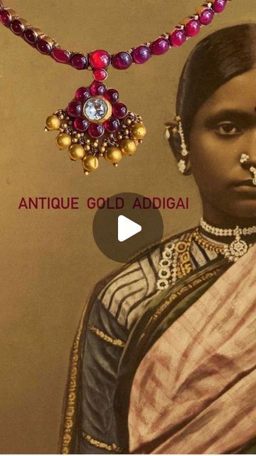 Gold & Antique Jewellery on Instagram: "A design that transcends time. The resplendent glamorous addige necklace, adorned with exquisite rubies. This legendary piece was once favored by nobility and immortalised in the masterpieces of the legendary paintings of Raja Ravi Varma.   With its rich heritage and timeless allure, our antique addige necklace epitomizes regal elegance. Designed to be worn as a statement piece or layered to complement other necklaces, it tells a story of opulence and grace.  For price and other information on this Gold necklace call or WhatsApp at +919986001216.  #webelieveinhandmade #jewelleryrevivalist #jewellery #jewellerydesigner #goldjewellery  #handcraftedjewellery #arnavjewellery  #ashwinioza #sbao #22kgold #necklace #sustainablefashion #jewelleryofindia  #ru Addige Necklace, Gold Antique Jewellery, Ruby Necklace Designs, Ravi Varma, Raja Ravi Varma, Regal Elegance, Heritage Jewellery, Ruby Necklace, Antique Necklace