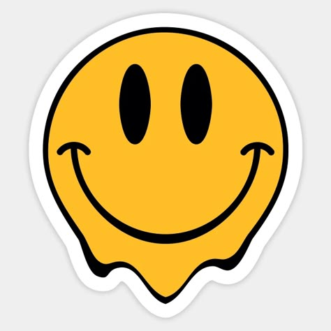 Boy Stickers, Stickers Smile, Smile Sticker, Trippy Happy Face, Smile Sticker Aesthetic, Drippy Smiley Face Svg, Smiley Face Transparent, Graphic Design Text, Smile Tattoo