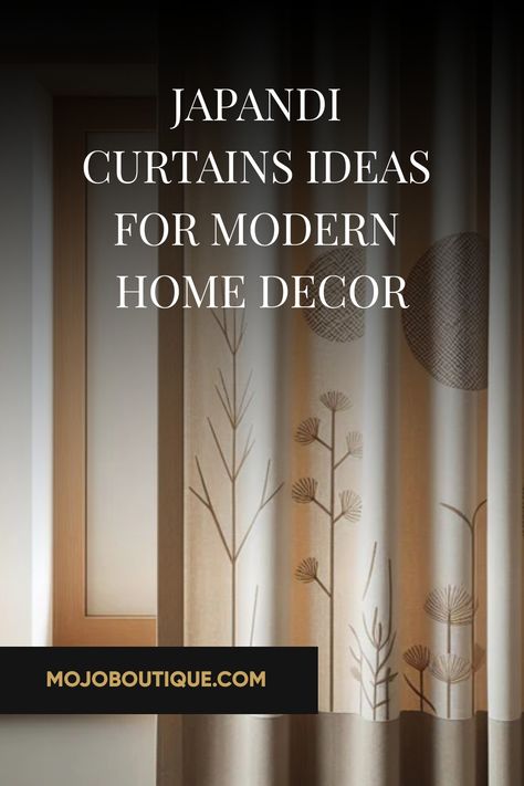 Explore our curated Japandi curtains ideas to blend Scandinavian functionality with Japanese minimalism in your modern home decor. Transform your space today! Japandi Style Window Treatments, Japandi Curtain Ideas, Japandi Curtains, Scandinavian Curtains, Calming Color Palette, Japanese Curtains, Japandi Interior Design, Kitchen Window Curtains, Japandi Design