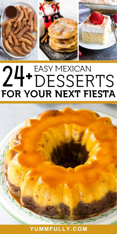 24+ Easy Mexican Desserts For Your Next Fiesta - Yummy and fully Desserts For A Mexican Dinner, Mexican Corn Dessert, Easy Mexican Dessert Ideas, Easy Mexican Inspired Desserts, Mexican Lemon Dessert, Dessert With Mexican Dinner, Simple Spanish Desserts, Easy Mexican Themed Desserts, Mexican Trifle Dessert