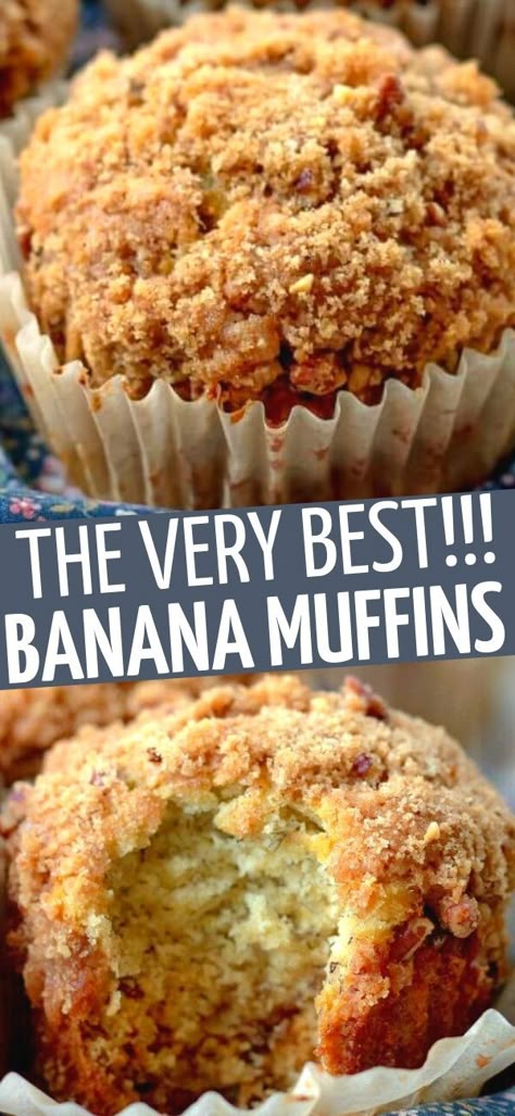 Banana Muffins Crumb Topping, Banana Crumb Muffins Recipe, Moist Banana Bread Muffins Easy, Coffee Cake Banana Bread Muffins, Mayo Banana Muffins, Banana Muffins With 2 Ripe Bananas, Bannan A Nut Muffins, Banana Crumb Muffins All Recipes, Simple Banana Bread Muffins