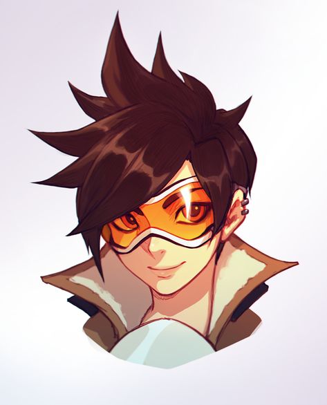 Tracer from OVERWATCH (vector style) on Behance Tracer Art, Tracer Fanart, Tracer Overwatch, Overwatch Drawings, Overwatch Wallpapers, Overwatch Tracer, Heroes Of The Storm, Overwatch Fan Art, Overwatch 2