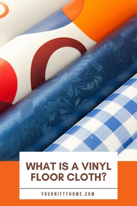 What Is A Vinyl Floor Cloth? Learn more about vinyl floor installation hacks, designs, types, sizes, materials, price, where to buy, and DIY hacks. Diy Floor Covering Ideas, Vinyl Rug Diy, Diy Floor Cloth, Floor Cloths Diy How To Make, Diy Vinyl Floor Cloth, Diy Vinyl Floor Mat, Removing Vinyl Flooring, Floor Cloth Diy, Diy Vinyl Flooring